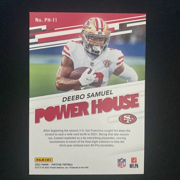 Deebo Samuel - 2022 panini prestige football #PH-11 - Picture 2 of 2